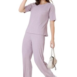 soulemo solid tunic with trousers co ords for women/cord set for women 1704